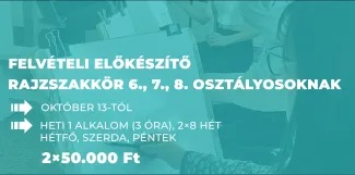 rajz felvételi előkészítő a Jaschik Álmos Művészeti Szakgimnáziumban